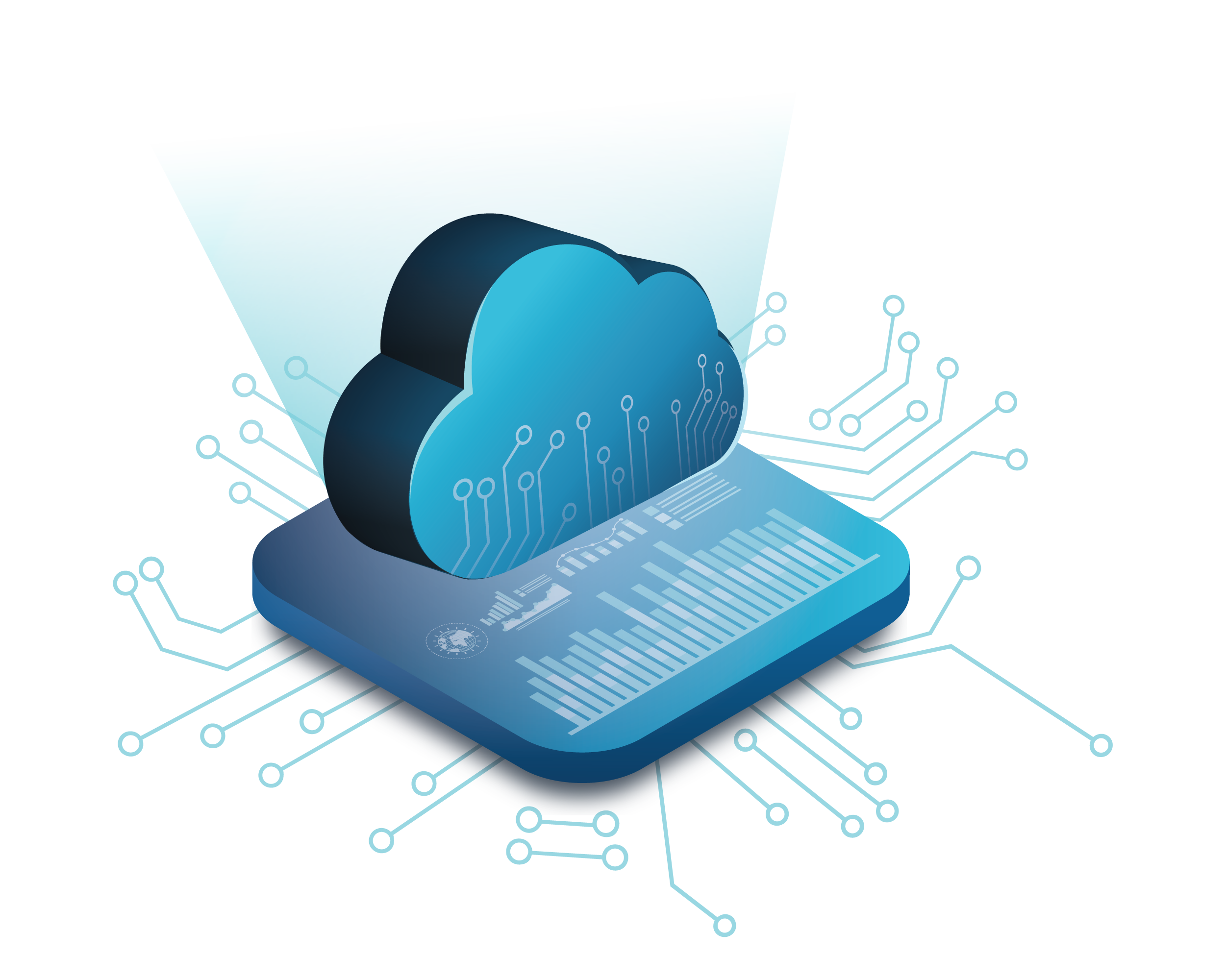 Cloud computing illustration
